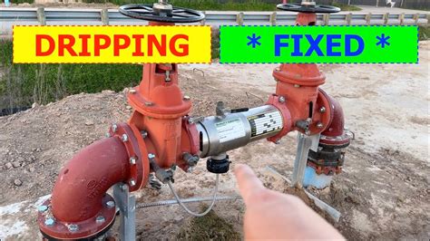 backflow preventer leaking|How to fix a leaking backflow preventer